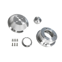1965 - 1969 Mustang 289 302 351w Billet Pulley Kit Single Groove