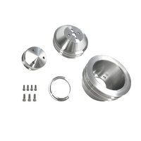 1965 - 1969 Mustang 289-302-351w Billet Pulley Kit Double Groove