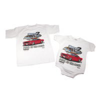 Kids "Born 2 Cruz" 55 Onsie - Mustang, 24 Months
