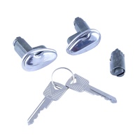 1960 - 1963 US Falcon Door Lock Kit with Flip Caps