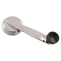 1957 Thunderbird Fairlane Door Window Crank - Black Knob
