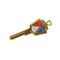 Key Blank - Ignition & Door - Anniversary Crest - 1952-67 Ford Truck, 1966-77 Ford Bronco, 1952-64 Ford Car