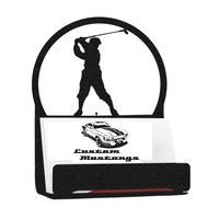 Metal Business Card Holder - Golfer