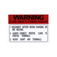 Ford Decal Battery Warning Shocker Tower XR - XY ZA - ZD