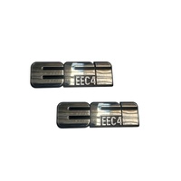 "EFI EEC4" Fender Badge CHROME Pair for Ford Falcon XF EB ED EF EL EFI 4.0L