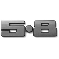 Fender Badge "5.8" Silver Brushed XD XE XF Falcon