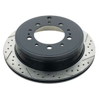 2008 - 2015 Landcruiser 200 Series Rear Brake Rotor - Drilled & Slotted - RH