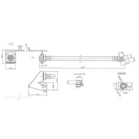 XC XD XE XF Falcon Front Brake Hose - Disc Brake - Right