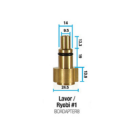 Bowden's Own Snow Blow Cannon Adapters - Clean Force/Workzone 1/Lavor/Ryobi 1 adapter