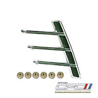 1966 Mustang Quarter Panel Ornament (Left & Right) Chrome