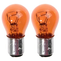 1967 - 1973 Mustang Parking Light Bulb Amber Ba15d 21/5w - Pair