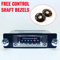 Carbide-Series Bluetooth Radio Assembly for 1955-56 Chevrolet - Chrome Bezel