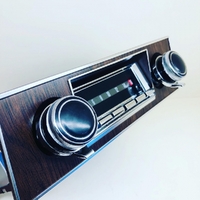 Carbide-Series Bluetooth Radio Assembly for 1967-68 Chevrolet Camaro Walnut - Knob 1