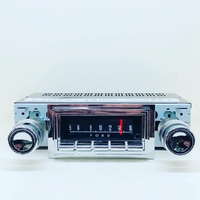 Carbide-Series Bluetooth Radio Assembly for 1967-68 Ford Mustang (Deluxe Version) Chrome Bezel, Option 1 Screen Dial