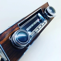 Carbide-Series Bluetooth Radio Assembly for 1967 Pontiac Firebird Walnut 