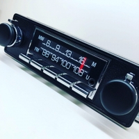 Carbide-Series Bluetooth Radio Assembly for 1962-74 Giulia Sprint GT/1969-77 Spider Veloce - Chrome Push Puttons