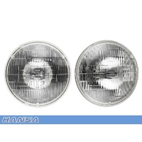 7" Round Halogen Curved Lens Sealed Beam Headlamp Right Hand Drive 70/55w - Pair