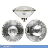 7" Round Halogen Curved Lens Sealed Beam Headlamp Right Hand Drive 70/55w