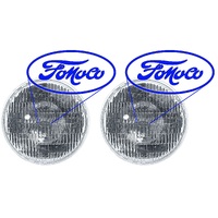 1964 - 1973 Mustang 7" Round Halogen Sealed Beam Headlamp - FoMoCo Lens