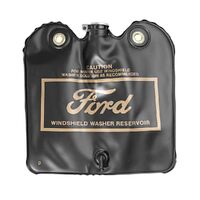 1966 - 1967 Mustang Washer Bag, Bag assembly (Gold Ford logo, flip cap)