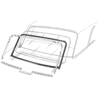 Back Glass Seal - Falcon & Comet - 2 Door And 4 Door Sedan - 1962 - 1965 - Ford Car