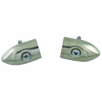 1955 - 1957 Thunderbird 1964 - 1973 Mustang Convertible Folding Top Rear Bow Tip Set