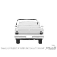 Late 1963 - 1965 Falcon 2 Door Hardtop Rear Window Seal