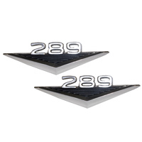 1964 - 1966 Mustang 289 Fender Emblem - Pair