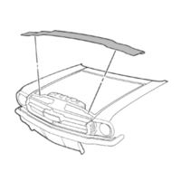 1964 - 1970 Mustang Radiator Support to Hood Seal