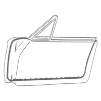 1964 - 1966 Thunderbird Door Seal Weatherstrips - Pair