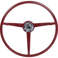 1964 Mustang Standard Steering Wheel (Generator) Red