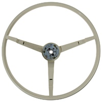 1964.5 Mustang Standard Steering Wheel Kit (Generator) White