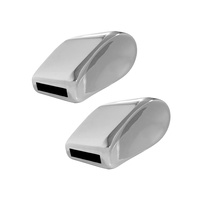 1964 - 1973 Mustang Seat Adjuster Knob - Chrome - Pair