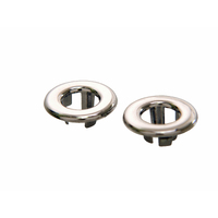 1965 - 1968 Mustang Lock Knob Grommets (Chrome) - Pair