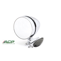 1965 - 1968 Mustang Chrome Bullet Door Mirror with Long Base and Convex Glass