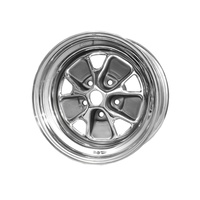 1964 - 1967 Mustang Styled Steel Wheel (15x7 Chrome Rim, Charcoal Paint Center) *CLEARANCE