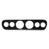 1964 - 1966 Mustang Custom 6 Hole Instrument Bezel - Black Camera Case