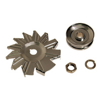 1965 - 1973 Mustang Alternator Fan & Pulley (4 Piece kit)