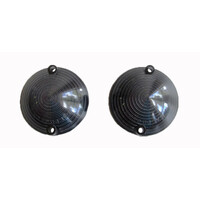 1964 - 1966 Mustang Parking Lamp Lens - Clear Black Out - Pair