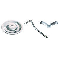1965 - 1967 Mustang Spare Tire Mounting Kit Styled Steel Wheels (J Hook Style) Chrome