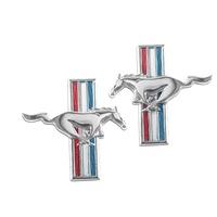 1964 - 1968 Mustang Running Horse Fender Emblems - LH & RH