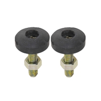 1964 - 1965 Mustang Early Radiator Support to Hood Adjustable Bumpers - Pair