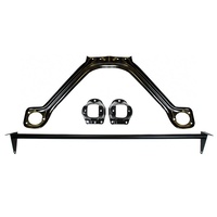 1964 - 1966 Mustang Monte Carlo Bar & Export Brace Kit (Straight Black)