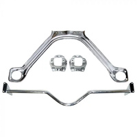1964 - 1966 Mustang Monte Carlo Bar & Export Brace Kit (Curved Chrome)