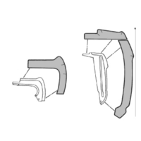 1964 - 1966 Mustang Front Fender Splash Shield Kit