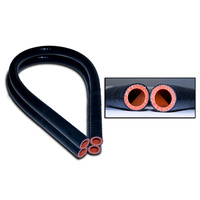 1964 - 1968 Mustang & 1966 - 1977 Bronco Silicone Heater Hose (Black)