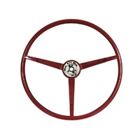 1965 - 1966 Mustang Standard Steering Wheel (1965 Red)