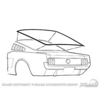 1965 - 1966 Mustang Fastback Rear Window Seal