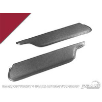 1966 Mustang Coupe Fastback Sun Visors (Dark Red)