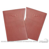 1964 - 1973 Mustang Pony Floor Mats set 4 (Dark Red)